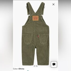 Olive Green Corduroy Overalls